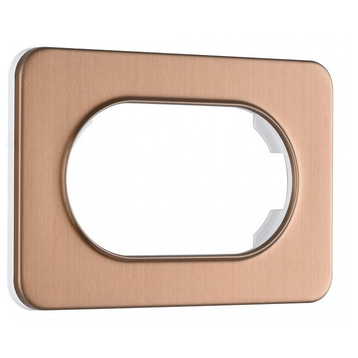 Рамка для двойной розетки arte milano am-502.07 502.07-double.brown